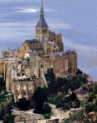 Chrám a klášter Mont Saint Michel